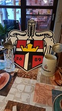 Königsberger Werbetafel , Königsberger Bierkrug Glas und Krug Keramik als Set