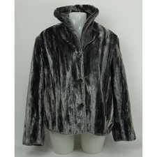 Vintage Jolipel by Niedieck Kunstfellmantel Gr. 14 Plüsch üppig silbergrau Artikel