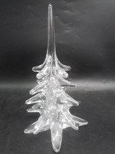 Marcolin Figur,Glasfigur Art Crystal große Tanne,Tannenbaum,Signiert #2