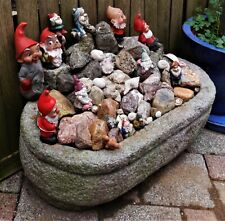 Naturstein Trog Steintrog Pflanztrog Steinschale Pflanzschale Granit Garten Deko