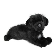 Neufundländer Plüsch Hund Welpe Kuscheltier schwarz Plüschtier Stofftier 40 cm