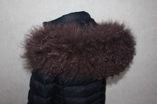 Pelzstreifen Tibet Lamm Pelzkragen Kapuzenfell Echtfell Pelz für Jacke, Parka,