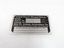 2X DATENPLATTE PASST FÜR CORD