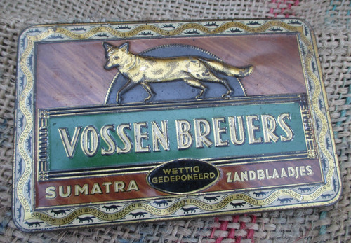Alte zigarettendose vossen - alte, "vossen
