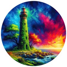 8x lighthouse 9x9 cm car