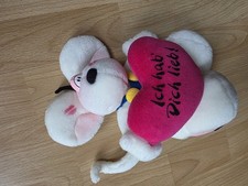 Diddl Maus Plüsch Herz Ich hab Dich lieb Depesche ca 23 cm Stofftier Retro 90er