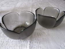 Rosenthal studio linie 2 kleine Schalen Form ohne Namen Rauchglas Björn Wiinblad