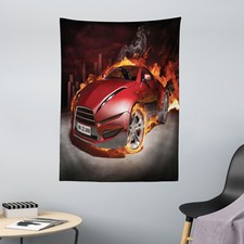 Autos Mikrofaser Wandteppich Burnout Reifen Sport Auto