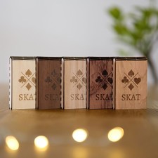 Skat Box Holzbox Spielkarten