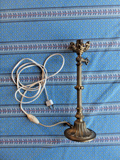 Messing / Bronze  Lampenfuß Leuchte Lampe ohne Glaskuppel  Tischlampe vintage