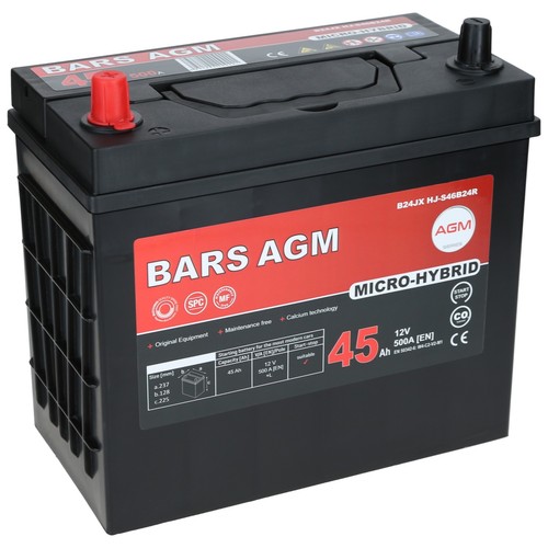 Autobatterie bars hybrid agm - autobatterie,