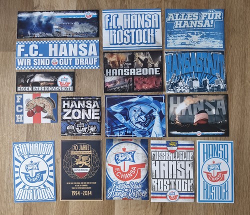 Hansa rostock aufkleber fch - hansa,