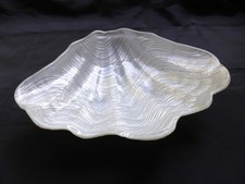 BOLTZE Muschelschale VENUS Dekoschale Glas/Unterseite Perlmutt lackiert  26x20x6