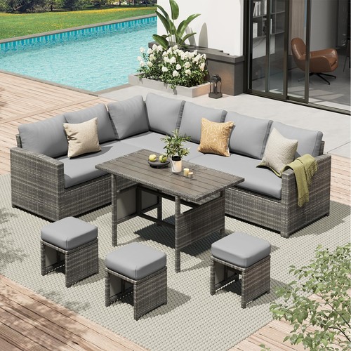 Teilig outdoor ecksofa - 7,