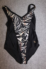 BADEANZUG SCHWIMMANZUG GRÖSSE 40  SCHWARZ BEIGE GRAU SCHAUMSTOFF NATURANA