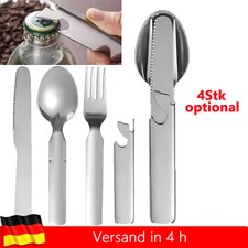 4x Armee Essbesteck Outdoor Camping Edelstahl Bundeswehr BW Feldbesteck Besteck