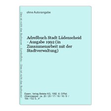 Adreßbuch stadt lüdenscheid - stadt,