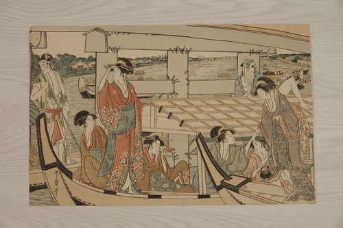 Japanischer holzschnitt ukiyoe - japanischer,