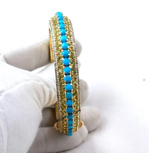 Pave diamant türkis peridot - &,