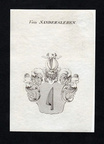 1820 sandersleben wappen adel - 1820,