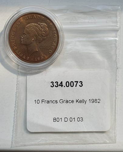 Monaco francs münze - 10,