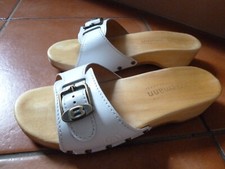 Berkemann Holz-Klepper Pantoletten Zoccoli Clogs Sandalen Klapperlatschen Gr.38