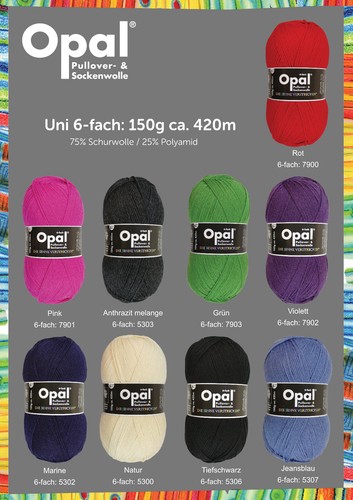 Opal 6fach uni 150 - , g