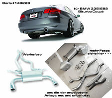 Borla Cat Back Sportauspuffanlage BMW 335i Biturbo E92 Coupé SONDERPREIS privat