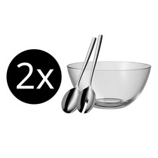 2 x WMF Salat-Set Taverno 3-tlg 3201001651 Schüssel Salatbesteck NEU
