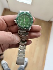 Herrenuhr grün silber meigu - grün,