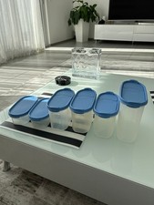 Tupperware  Eidgenossen Plus 7-teiliges Set blauer Deckel - Wie Neu