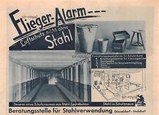 Luftschutzbunker - Düsseldorf Stahlhof - 1936 - Werbung Reklame ~18x13cm