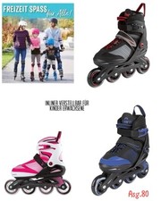 Inliner 4in1 Rollschuhe Inlineskates Verstellbar Kinder Erwachsene