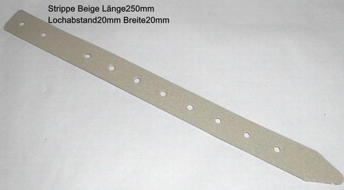 Strippe beige länge - beige, mm