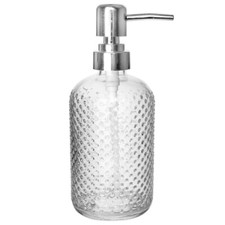 Seifenspender Flüssigseifen-Spender Spülmittel-Spender aus Glas 340 ml
