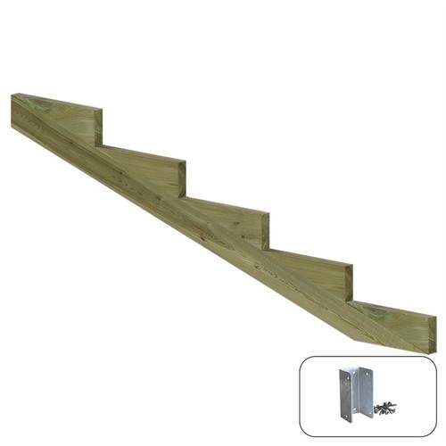 Treppenwange stufen holz - treppenwange, 5