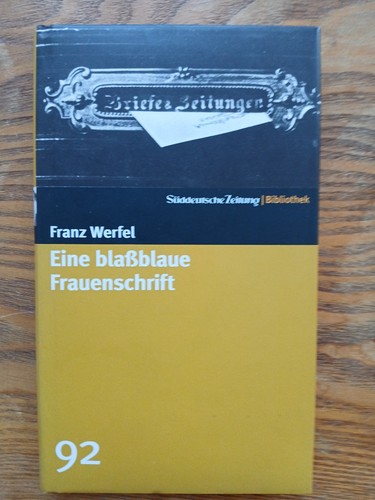 Eine blaßblaue frauenschrift - eine,