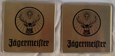 2 Jägermeister Untersetzer aus Edelstahl