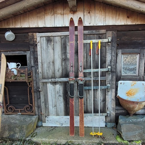 Original alte ski - schi, holzski