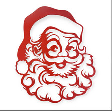 WEIHNACHTSMANN STAHLPLAKETTE