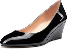 Gr.38 Castamere Chunky Blockabsatz Mittlerem Keilabsatz Absatz Heel Eckige Neu