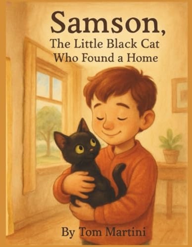 Samson the little black cat - samson,