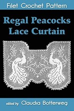 Regal Peacocks Lace Curtain