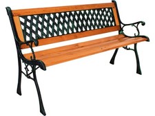 Gartenbank Windsor 304901, elegante 2-Sitzer-Bank, 125 x 74 cm - B