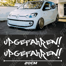 2x 20 cm Upgefahren Aufkleber