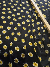 Viskose Jersey Blumen Gelb Auf
