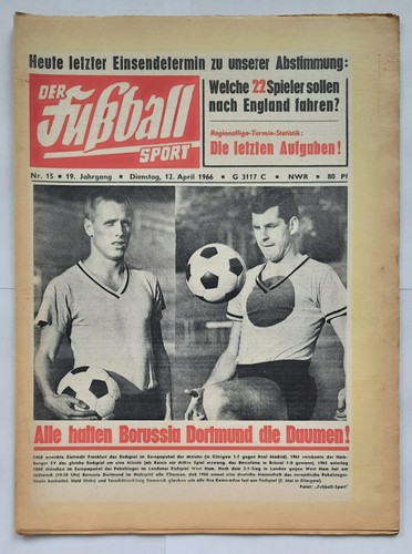 Fußball sport 1966 - fußball, 12.4.1966