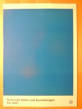 VW Golf III TECHNISCHE DATEN
