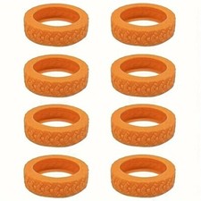 8 Stück Premium Silikon Radschutzabdeckung für Koffer Rollen Überzug leise