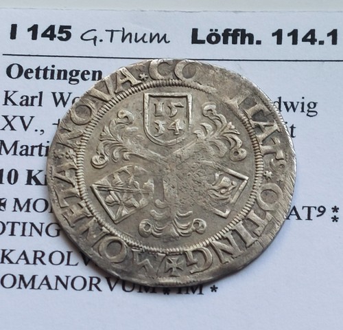öttingen kreuzer 1534 - 12,
